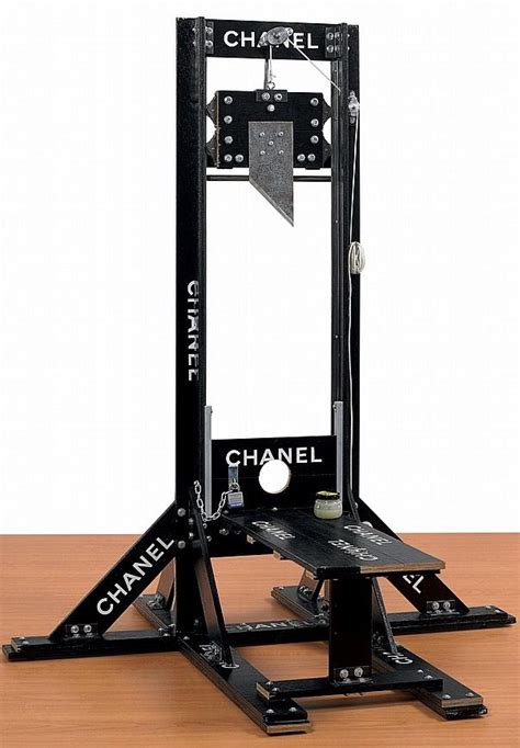 chanel designs guillotines for fema|tom sachs Chanel guillotine.